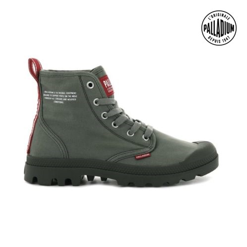 Bottes Palladium Pampa Hi Dare Homme Vert Olive | FR BTY682K